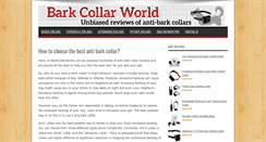 Desktop Screenshot of barkcollarworld.com